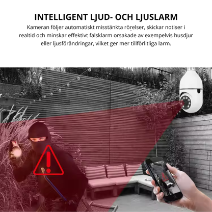 360° WiFi Övervakningskamera E27